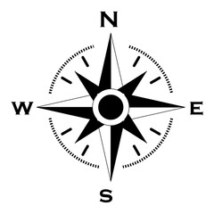 Compass symbol vector illustration isolated on transparent background