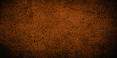 The vintage brown parchment has an aged, dirty, and textured grunge surface, making a perfect antique paper backdrop or pattern design. orange halloween banner. Orange and black watercolour gradient 