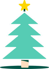 Fototapeta premium Cute Christmas Tree