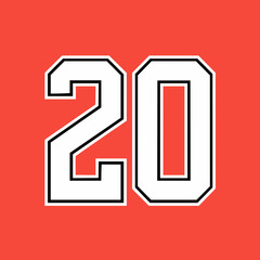 Design number 20, for basketball or baseball sports jersey