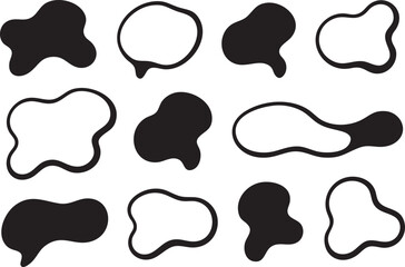 Hand-Drawn Abstract Organic Blob Shapes Collection