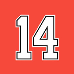 Design number 14, for basketball or baseball sports jersey