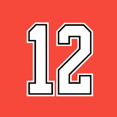 Design number 12, for basketball or baseball sports jersey