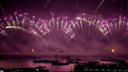 Grand Fireworks Over Ganga River During Dev Deepawali in Varanasi