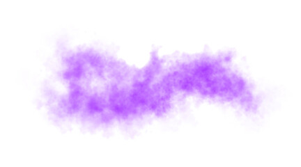 Violet smoke swirl with mystic vapor effect on transparent background ideal for fantasy visuals, dreamy moods and magical motion compositions