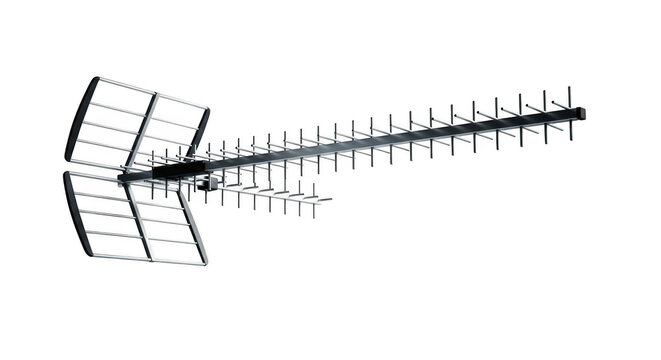 Yagiuda antenna isolated on transparent background