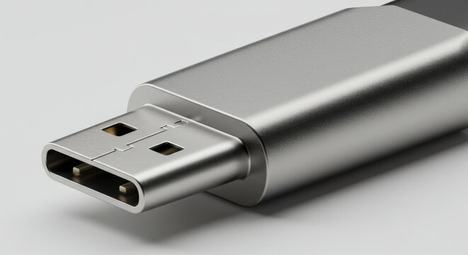 Sleek USB Type-C connector for modern devices, showcasing fast data transfer and reliable connectivity