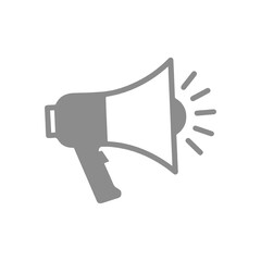 Vintage Engraved Megaphone Illustration