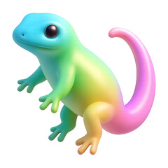 PNG Colorful 3D gecko illustration