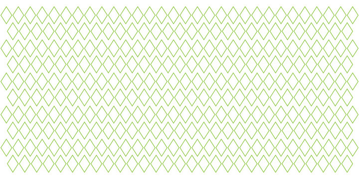 Green colour diamond shape graphic background. Classic abstract geometric vintage wallpaper. Isolated textile fabric wallpaper. EPS 10. 