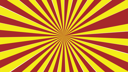 Red and yellow sunburst pattern background
