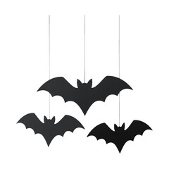Fototapeta premium PNG Hanging bats Halloween decoration element.