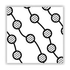 Black and white abstraction for interior design