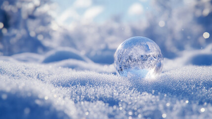 single droplet suspended midair, frozen in perfect stillness against a soft blurred background, evoking precision, calm, and delicate beauty.