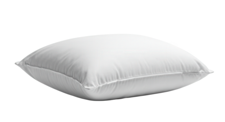 Soft white pillow on a neutral background for bedding decor  