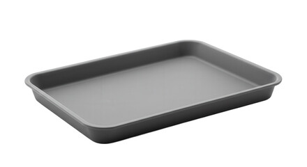 Gray baking tray in simple, modern design for kitchen use  