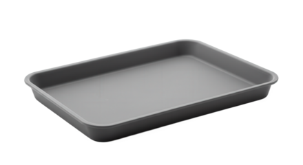 Gray baking tray in simple, modern design for kitchen use  