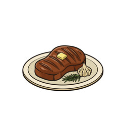 Fresh Meat Cuts Vector Illustration