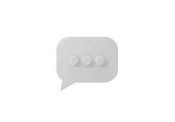 Speech bubble icon isolated on transparent background