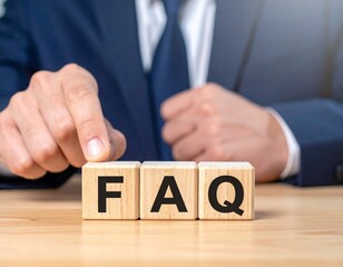 Frequently Asked Questions Business Strategy Wooden Blocks Advice