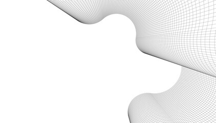 Abstract architecture vector 3d illustration