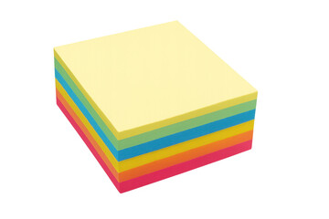 Fototapeta premium Stack of colorful sticky notes for office reminder concept