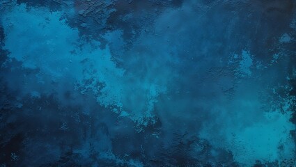 an abstract, textured background featuring a predominantly blue color palette. The surface appears to have a rough, weathered texture with various shades of blue ranging from deep navy to lighter turq