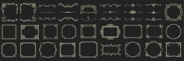 Elegant Vintage Decorative Frames and Borders Collection