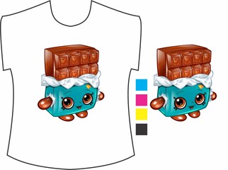 Playful Chocolate Lover Graphic T-shirt Design