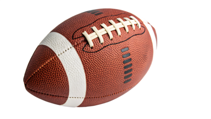 American football central sphere for team unity and cooperation cut out on PNG. AI GENERATED.
