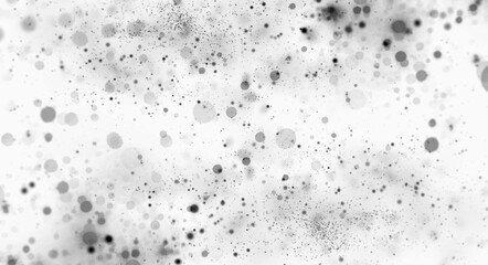 Patterns of black and white dots create a unique abstract design in a light background