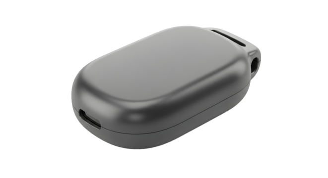 Modern Key Fob Device, Technology Accessory, White Background, Realistic PNG Concept, Minimalist Product Design