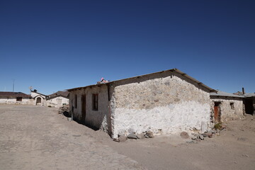 The pretty village of Parinacota, Chile