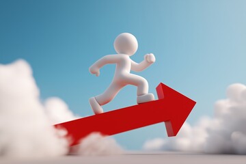 Running on a Red Arrow Towards Growth and Success