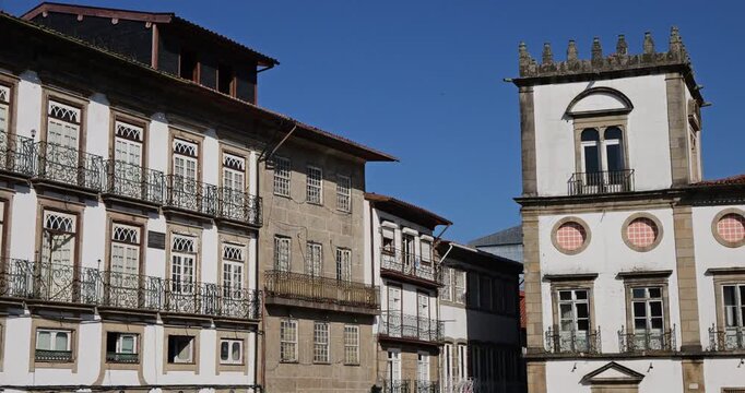 Largo Jo&atilde;o Franco square, Guimaraes, Portugal.