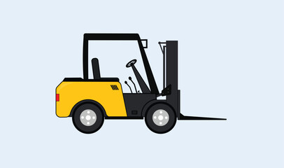 Forklift truck vector