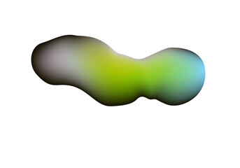 Green glass heart shape icon for food and animal design illustration vector symbol