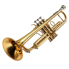 Obraz premium Golden brass trumpet png instrument png music png horn png musician png orchestra png classic png performance png shiny png band png transparent background image