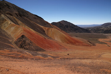 The extraordinary colors of Suriplaza 5200 meters above sea level, Chile