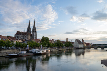 Regensburg am sp&auml;ten Nachmittag