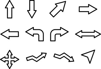 Multi Directional Arrows Icon Set