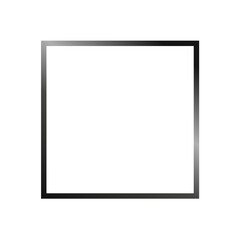 Gradient black frame design isolation on transparent background 