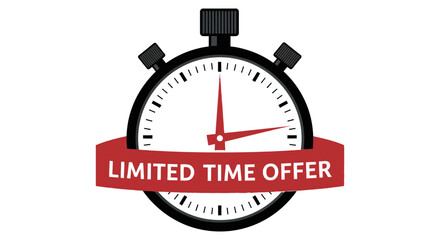 Limited time offer countdown timer special deal promotion sale urgent purchase now clock