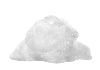 Soap foam, bubbles isolated on white background