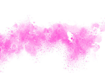 Hand made Abstract pink watercolor splash delicate texture with paint drops perfect for backgrounds and artistic designs By Adobe Fresco