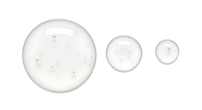 White serum oil sample. Cosmetic product swatch isolated on transparent background
