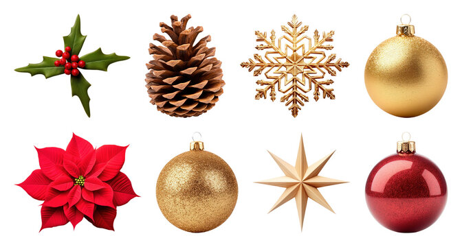 Festive Christmas ornament collection