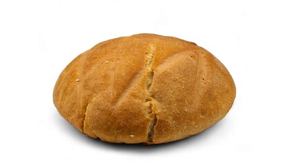 Photo of a traditional Greek olive oil bread, known for its golden-brown crust, soft interior, and rich aroma of extra virgin olive oil, ideal to enjoy with cheese, olives or soups,