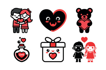 Valentine Love Icons | Sweet and Romantic Vector Pack