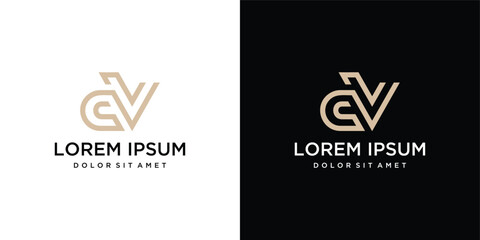 monogram logo design, design for luxury, elegant and simple business.